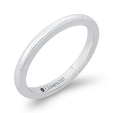 Plain Wedding Band in 14K White Gold