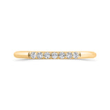 Round Diamond Wedding Band in 14K Yellow Gold
