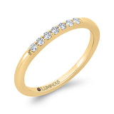 Round Diamond Wedding Band in 14K Yellow Gold