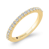 Round Diamond Half-Eternity Wedding Band in 14K Yellow Gold