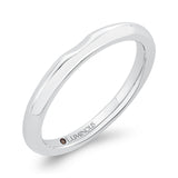 Plain Wedding Band in 14K White Gold
