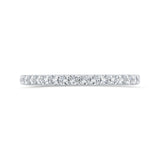 Half-Eternity Round Diamond Wedding Band in 14K White Gold