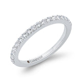 Half-Eternity Round Diamond Wedding Band in 14K White Gold