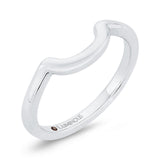 Plain Wedding Band in 14K White Gold