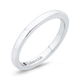 Plain Wedding Band in 14K White Gold