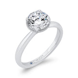 Diamond Engagement Ring in 14K White Gold (Semi-Mount)