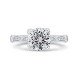 Diamond Engagement Ring in 14K White Gold (Semi-Mount)