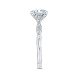 Diamond Engagement Ring in 14K White Gold (Semi-Mount)