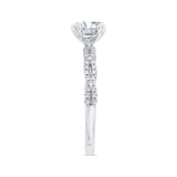 Diamond Engagement Ring in 14K White Gold (Semi-Mount)