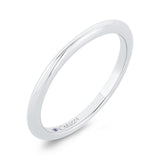 Plain Wedding Band in 14K White Gold