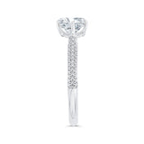 Diamond Engagement Ring in 14K White Gold (Semi-Mount)