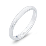 Plain Wedding Band in 14K White Gold
