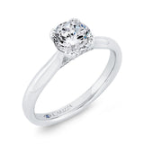 Diamond Engagement Ring in 14K White Gold (Semi-Mount)