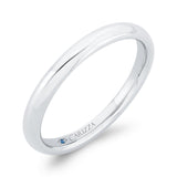 Plain Wedding Band in 14K White Gold