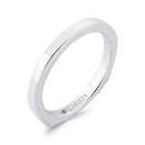 Plain Wedding Band in 14K White Gold