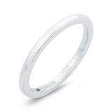 Plain Wedding Band in 14K White Gold