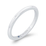 Plain Wedding Band in 14K White Gold