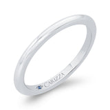 Plain Wedding Band in 14K White Gold