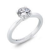Solitaire Engagement Ring in 14K White Gold (Semi-Mount)