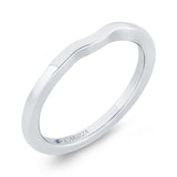 Plain Wedding Band in 14K White Gold
