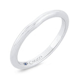 Plain Wedding Band in 14K White Gold