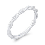 Plain Wedding Band in 14K White Gold