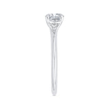 Solitaire Engagement Ring in 14K White Gold (Semi-Mount)