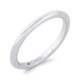 Plain Wedding Band in 14K White Gold