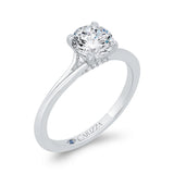 Diamond Engagement Ring in 14K White Gold (Semi-Mount)