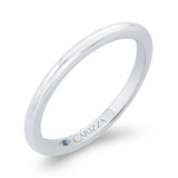 Plain Wedding Band in 14K White Gold