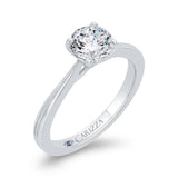 Solitaire Engagement Ring in 14K White Gold (Semi-Mount)