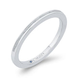 Plain Wedding Band in 14K White Gold
