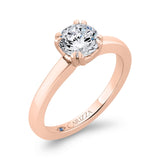 Solitaire Engagement Ring in 14K Rose Gold (Semi-Mount)