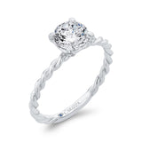 Diamond Engagement Ring in 14K White Gold (Semi-Mount)