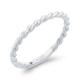 Plain Wedding Band in 14K White Gold
