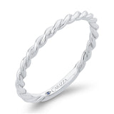 Plain Wedding Band in 14K White Gold