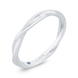 Plain Wedding Band in 14K White Gold