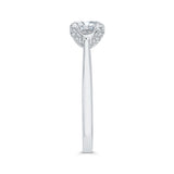 Diamond Engagement Ring in 14K White Gold (Semi-Mount)