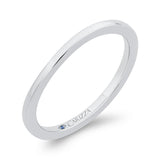 Plain Wedding Band in 14K White Gold