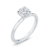Solitaire Engagement Ring in 14K White Gold (Semi-Mount)