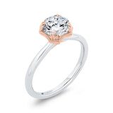 Diamond Engagement Ring in 14K Two Tone Gold (Semi-Mount)