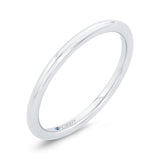 Plain Wedding Band in 14K White Gold