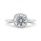 Diamond Engagement Ring in 14K Two Tone Gold (Semi-Mount)