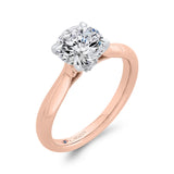 Diamond Engagement Ring in 14K Two Tone Gold (Semi-Mount)