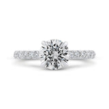 Diamond Engagement Ring in 14K White Gold (Semi-Mount)