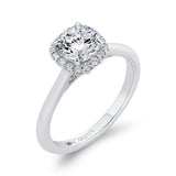 Diamond Engagement Ring in 14K White Gold (Semi-Mount)