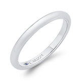 Plain Wedding Band in 14K White Gold