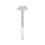 Diamond Engagement Ring in 14K White Gold (Semi-Mount)