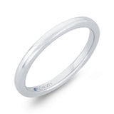Plain Wedding Band in 14K White Gold