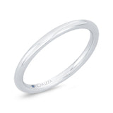 Plain Wedding Band in 14K White Gold